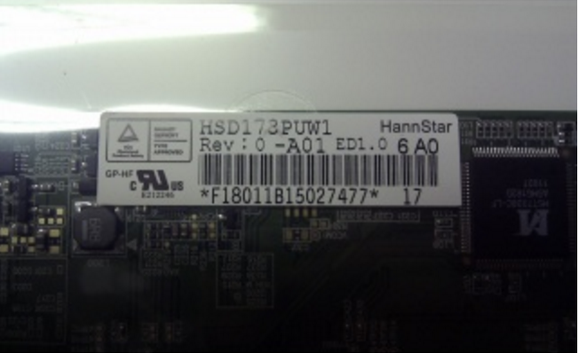 Original HSD173PUW1-A01 HannStar Screen Panel 17.3" 1920*1080 HSD173PUW1-A01 LCD Display